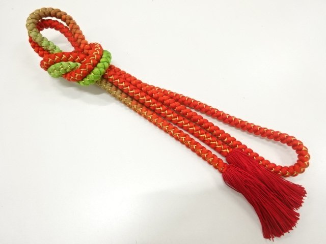 JAPANESE KIMONO / HAND-TIED OBIJIME